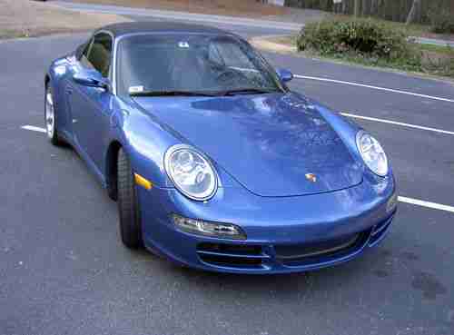 ONE OWNER,C4S CABRIOLET,PERFECT HISTORY ATLANTA CAR COBALT BLUE BLACK LEATHER, US $48,750.00, image 5