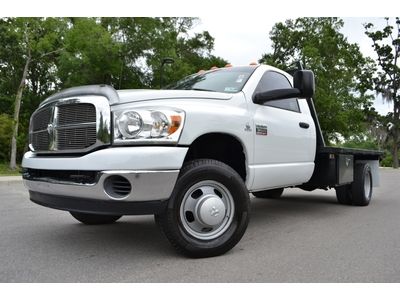 2007 dodge ram 3500 regular cab 11 ft. flatbed diesel