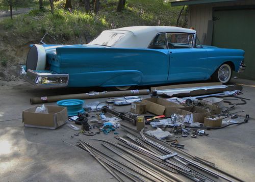 1958 ford fairlane 500 sunliner convertible with continental kit