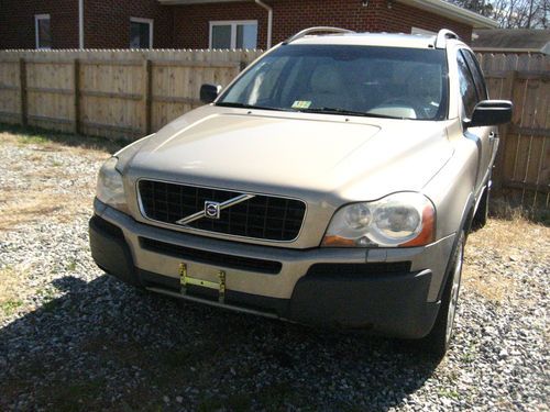 2003 volvo xc90 t6 awd beautiful tan loaded needs engine work and no reserve