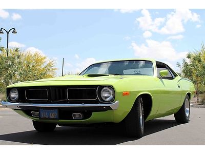 1973 barracuda - 440 'cuda clone 440/ torqueflite - limelight! pics and video!