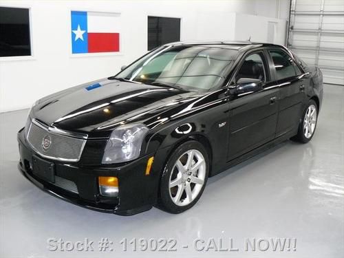 2005 cadillac cts v 6-speed heated leather nav 65k mi texas direct auto