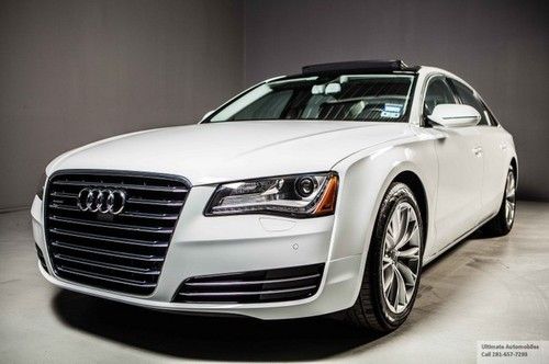 2011 audi a8 l quattro awd sunroof leather voice nav wood xenon bose auto