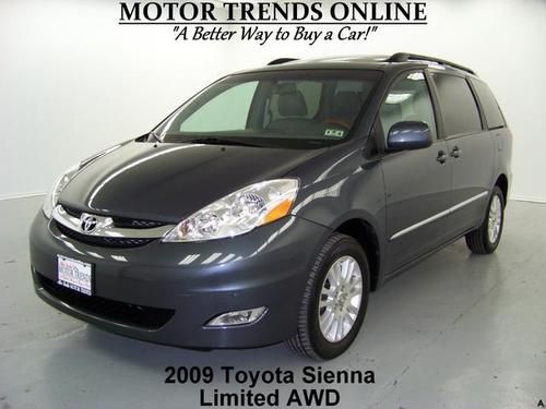 Limited awd navigation dvd rearcam sunroof htd seats 2009 toyota sienna 53k