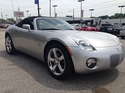 Convertible soft top silver low miles low reserve leather chrome wheels warranty