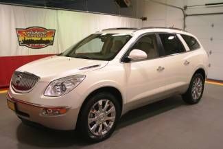 2010 buick enclave cxl fwd white diamond navigation sunroof heated leather tv