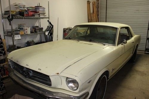 1965 ford mustang 289 original color yellow 2 door original plates rew 787