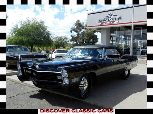 1967 cadillac coupe deville convertible 22" wheels, 429ci, automatic