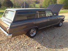 1964 chevy ii nova wagon, very solid body, new interior, a/c, 350/350