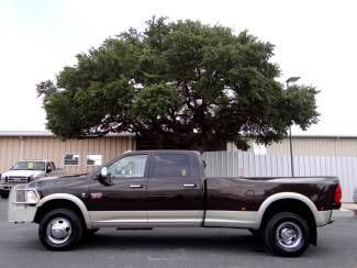 2010 brown laramie dually 6.7l i6 4x4 heated navigation sirius remote start dvd