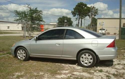 2001 honda civic ex coupe 2-door 1.7l gray  (no reserve price)