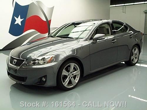 2012 lexus is250 sunroof paddle shift 18" wheels 9k mi texas direct auto