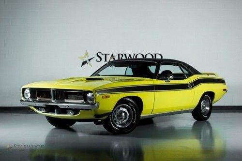 Cuda package, stroker motor, street machine, lemon yellow