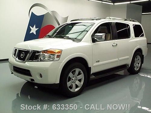 2008 nissan armada le 4x4 sunroof dvd rear cam 20's 60k texas direct auto