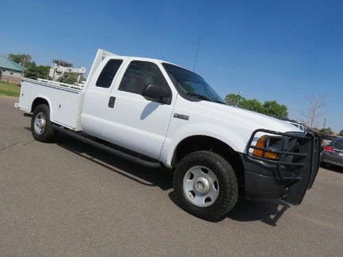 2006 ford f250 supercab 4x4 service utility body 4x4 crane lift 5.4 v8 work 1own