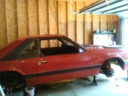 86 mustang, 302 bulit motor, world class t5 transmission, project car,