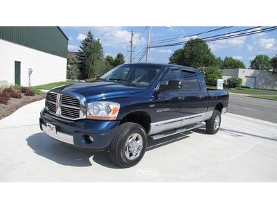 Mega cab laramie 4x4! serviced ! navigation system! dvd/lcd! no reserve !06