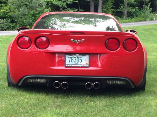 2007 Corvette Z51 Z06 body ZR1 wheels procharged 503 whp 6 spd original owner, image 6