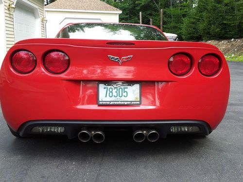 2007 Corvette Z51 Z06 body ZR1 wheels procharged 503 whp 6 spd original owner, image 20