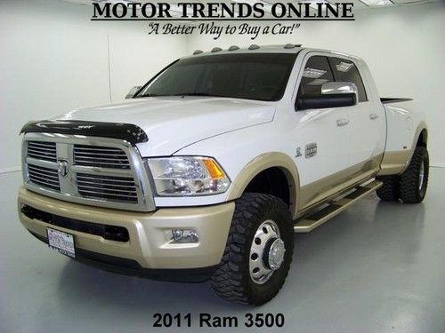 4x4 navigation rearcam mega cab diesel drw htd ac seats roof 2011 ram 3500 25k