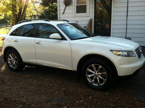 2008 infiniti fx35 used...white/tan &amp; 66k miles...very good condition