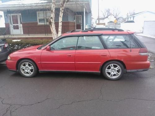 1997 legacy gt auto wagon, rio red koni sport custom interior trim hawk hps