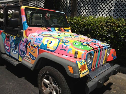 Unique art car created during art basel 2011 - jeep wrangler 2006 - 49000miles