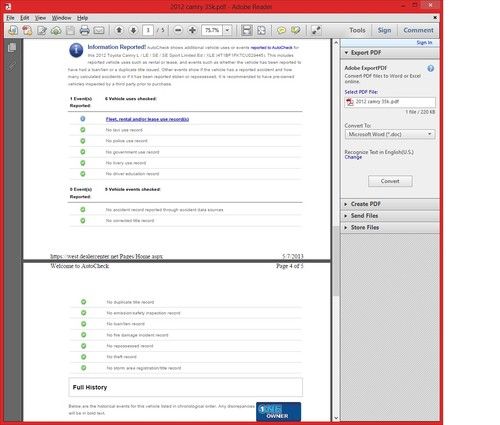 2012 Toyota Camry 35k Miles Perfect Bluetooth NR No Reserve Relisted b/c non pay, image 4