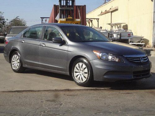 2012 honda accord lx sedan damaged salvage only 22k miles runs! cooling good!!