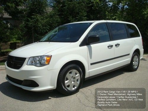 2012 dodge ram cargo van 1 owner v6 fleet maintained like new amazing deal !