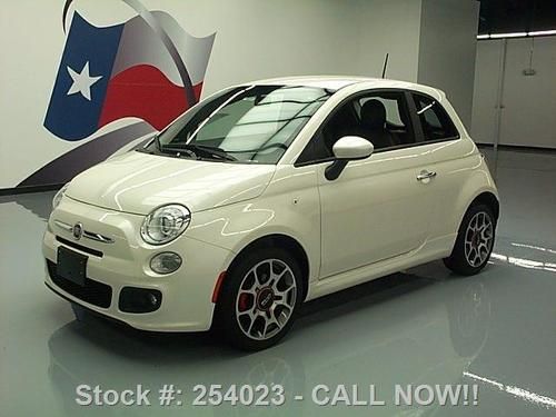 2012 fiat 500 sport automatic spoiler alloys 17k miles texas direct auto