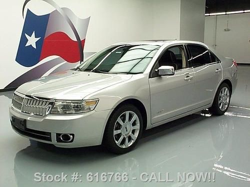 2009 lincoln mkz awd midnight black se pkg sunroof 45k texas direct auto