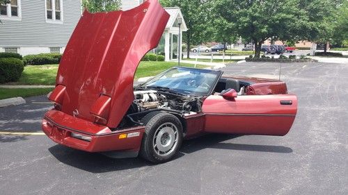 1987 corvette convertible no reserve absolute sale 33k original miles runs great