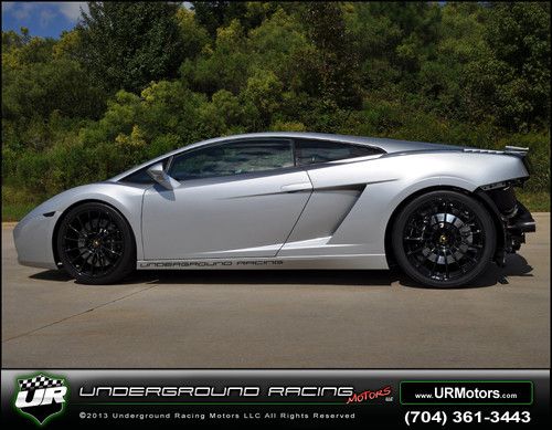 1750awhp silver gallardo w/ underground racing stage 2 race twin turbo system