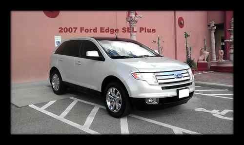 2007 ford edge sel, sel plus sport utility 4d, navigation, sliding roof