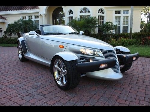 02 chrysler prowler convertible under 3k miles chrome leather warranty