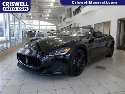 New 2013 maserati granturismo mc stradale convertible nero rosso black read