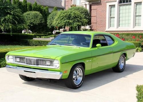 1970 plymouth duster green go 340 restored numbers matching impeccable gorgeous