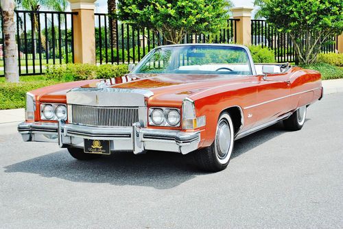 Absolutley beautiful 1973 cadillac eldorado convertible rare color really clean