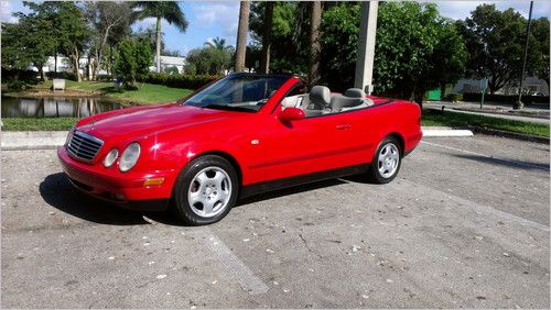 1999 benz clk320 convertible 2-door 3.2l very clean low miles one owner !!