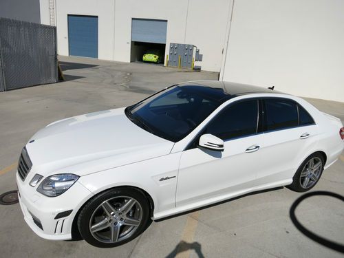 2010 mercedes-benz e63 amg white on black