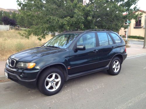 2003 bmw x5 3.0 sport dark green - only 66,000 miles