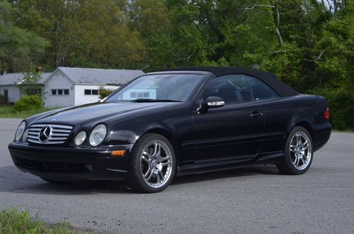 Stunning amg clk55 convertible black v8 scroll down for more photos!!!