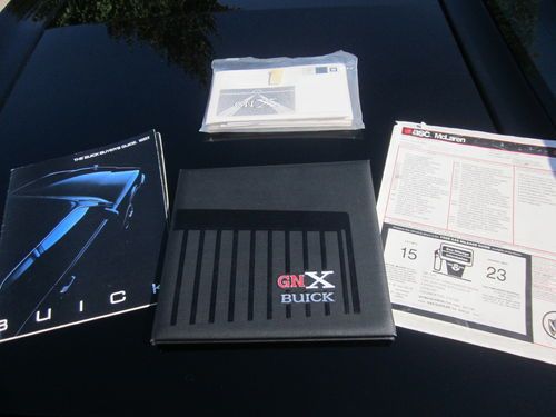1987 BUICK GRAND NATIONAL GNX 3400 ORIGINAL MILES NUMBERED CAR, image 8