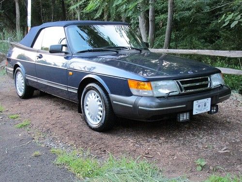 1992 saab 900 s  convertible  ... 83,911 original miles ... one texas owner