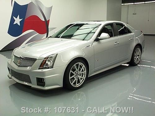 2010 cadillac cts v sedan pano sunroof nav recaro 36k!! texas direct auto