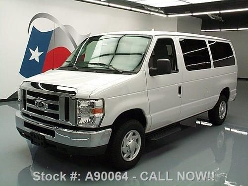 2012 ford e350 12-passenger van 5.4l v8 rear cam 30k mi texas direct auto