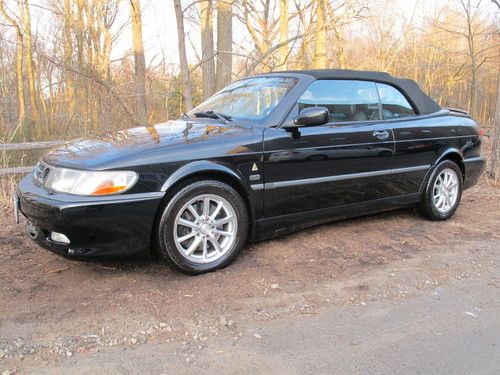 2001 saab 9-3 viggen convertible ... 82,146 original miles black / black