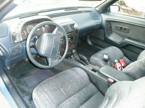 1992 chrysler labaron convertable blue on blue white top runs and looks great'