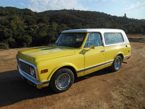 Rare 1972 chevy 2 wd blazer full convertible great driver condition 350 350 disc